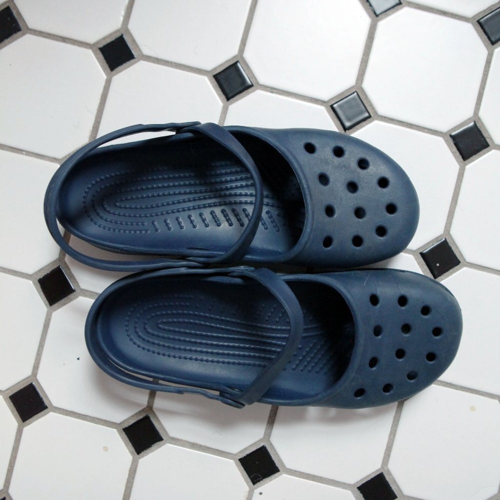 Mary Jane Navy Blue Crocs
